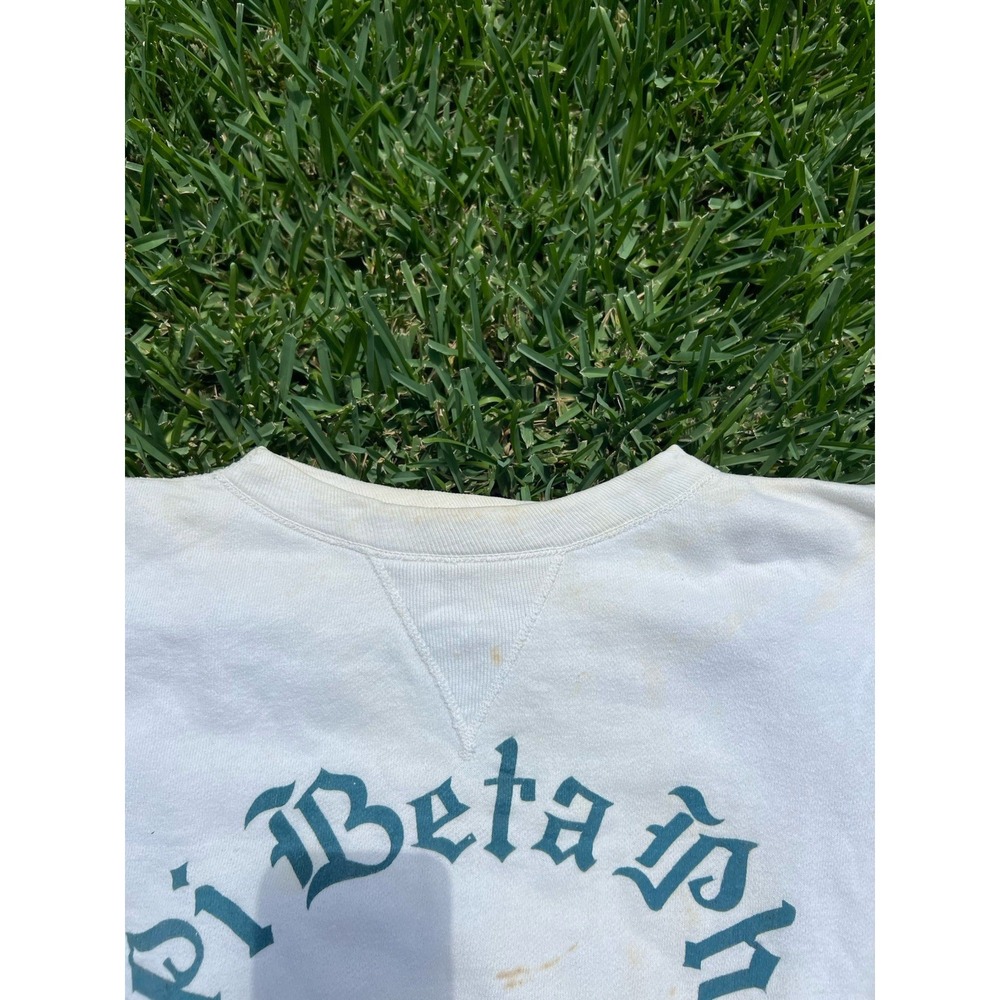 Vintage 50s Champion Running Man Pi Beta Phi Sweatshirt Size Large - Picture 8 of 13